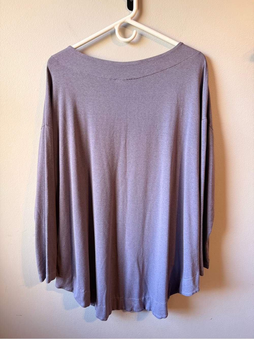 bryn Walker lavender oversized high-low tunic top | Made in USA - Picture 3 of 6